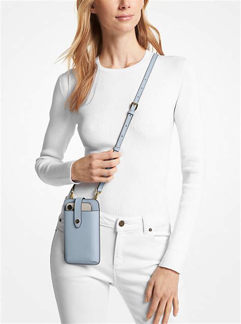 michael kors gorgeous smartphone crossbody bag douglas|michael kors crossbody messenger bag.